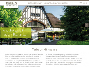 Website TORHAUS Möhnesee